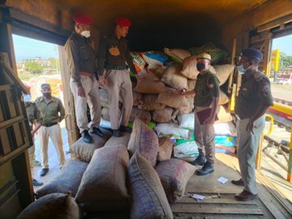 Police seized 287 bags of illegal Burmese Supari from Badarpur Railway Station. (Photo/@assam_grp)