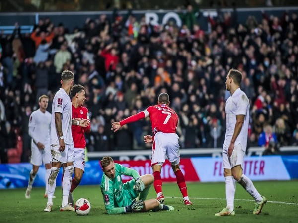  Nottingham Forest after scoring goal against Arsenal (Photo: Twitetr/ Nottingham Forest)