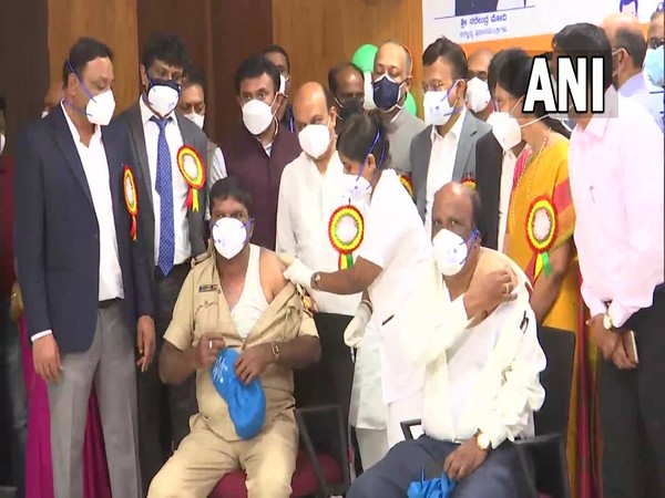 Karnataka Chief Minister Basavaraj Bommai at Sri Atal Bihari Vajpayee Medical College in Bengaluru (Photo/ANI)