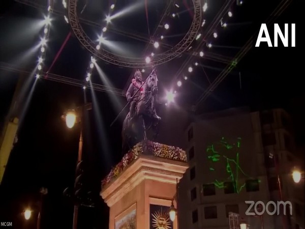 Horse-ridden statue of Maharana Pratap in Mumbai (Photo:ANI)