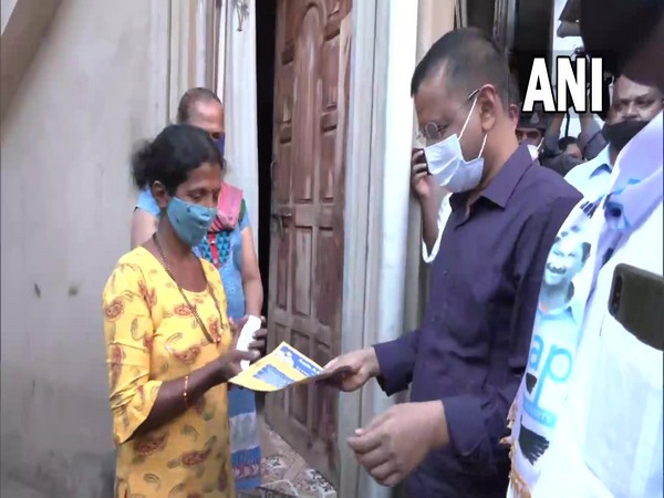 Delhi Chief Minister Arvind Kejriwal on Saturday launched door-to-door election campaign in Goa. (Photo/ANI)