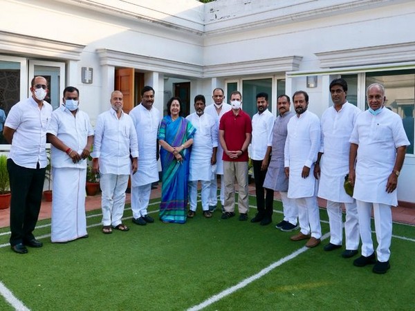 Telangana Congress leaders met party leader Rahul Gandhi in Delhi today. (Photo/Congress party)