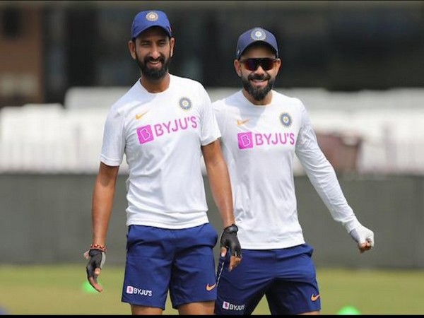 Virat Kohli with Cheteshwar Pujara (Photo/ Cheteshwar Pujara Twitter)