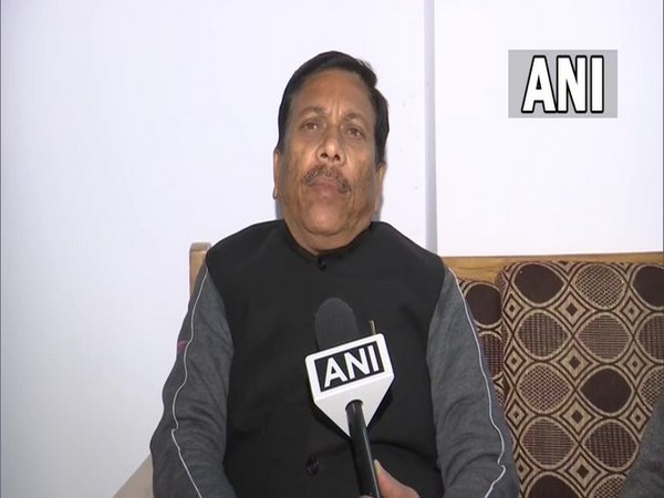 SP MLC Ghanshyam Lodhi speaking to ANI after joining BJP on Sunday. (Photo/ANI)