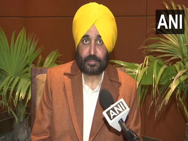 Aam Aadmi Punjab Punjab president Bhagwant Mann (Photo:ANI)