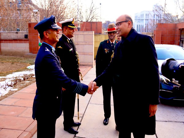 Indian Embassy in Beijing celebrating India's 73rd Republic Day 