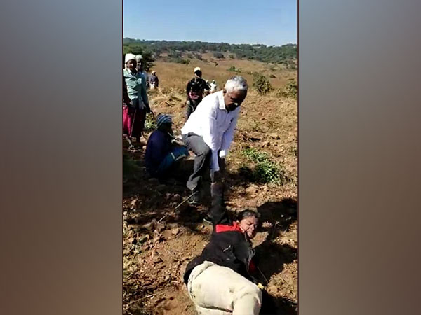 Man thrashing woman forest guard in Satara. 