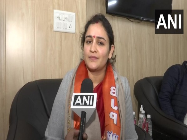 BJP leader Aparna Yadav in Lucknow (Photo/ANI)