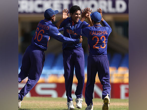 India defeat England in U19 WC final (Photo/ Cricket World Cup Twitter)