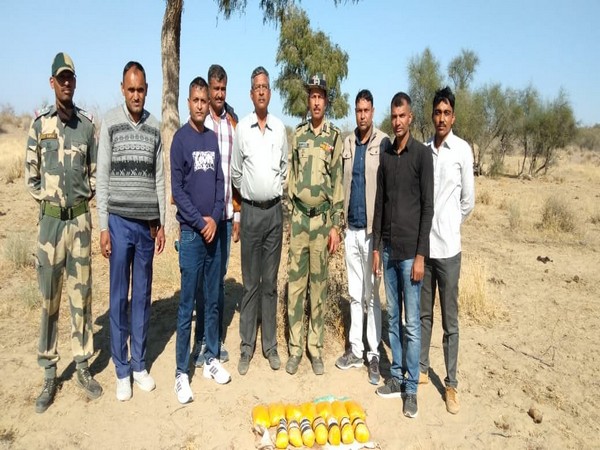 BSF, Barmer Police recover 14 Kg heroin worth Rs 35 cr in Rajasthan's Barmer in joint operation