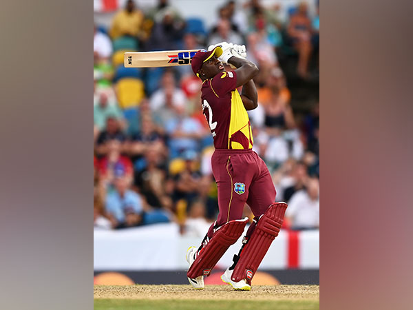 Rovman Powell in action (Photo/ ICC Twitter)