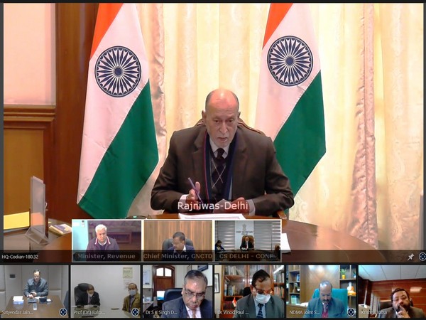 Lieutenant Governor Anil Baijal chaired the 32nd meeting of DDMA to review the COVID-19 situation on Thursday. (Pic credit: Lieutenant Governor of Delhi)