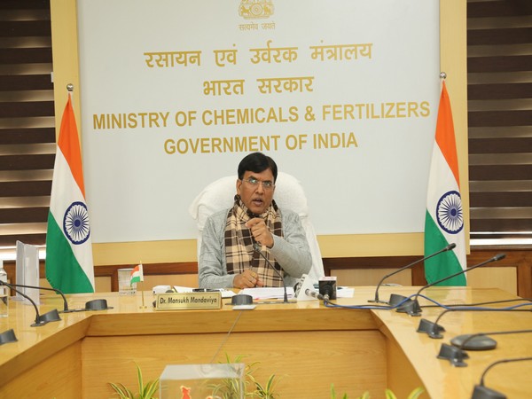 Union Minister for Chemical and Fertilizers, Mansukh Mandaviya (Photo/ANI)