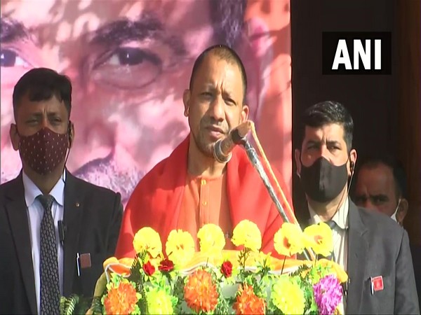 Uttar Pradesh Chief Minister Yogi Adityanath in Bagpat (Photo/ANI)