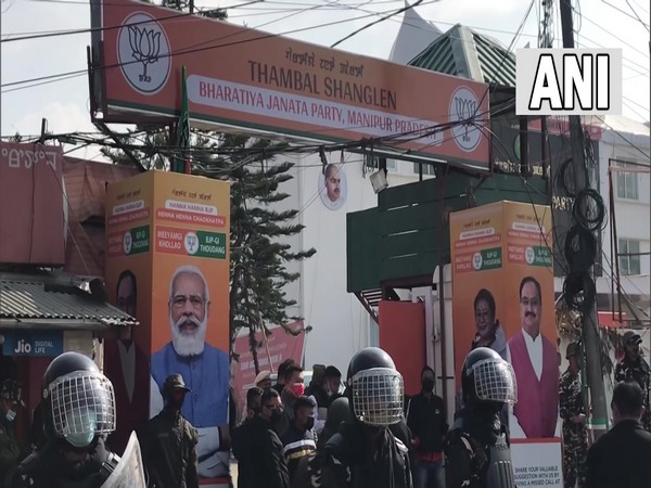 Security at BJP office in Imphal tightened 