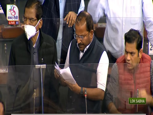 Congress MP TN Prathapan in Lok Sabha (Photo credit: Sansad TV)