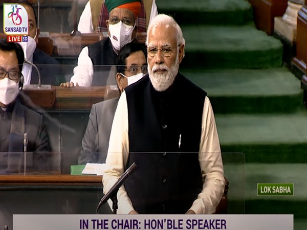 Prime Minister Narendra Modi at Lok Sabha
