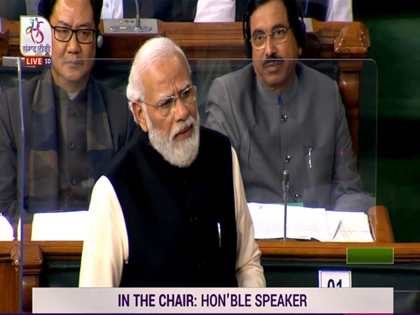 Prime Minister Narendra Modi at Lok Sabha