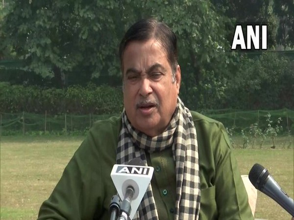Union Minister Nitin Gadkari speaking to ANI post the presentation of Union Budget 2022-23 in New Delhi on Tuesday. [Photo/ANI]