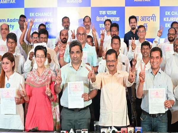 AAP candidates in Goa signed legal affidavit took an oath to remain loyal to party.  (ANI)