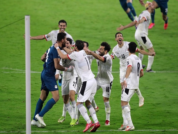 Egypt players celebrating (Photo: Twitter/CAF Online)