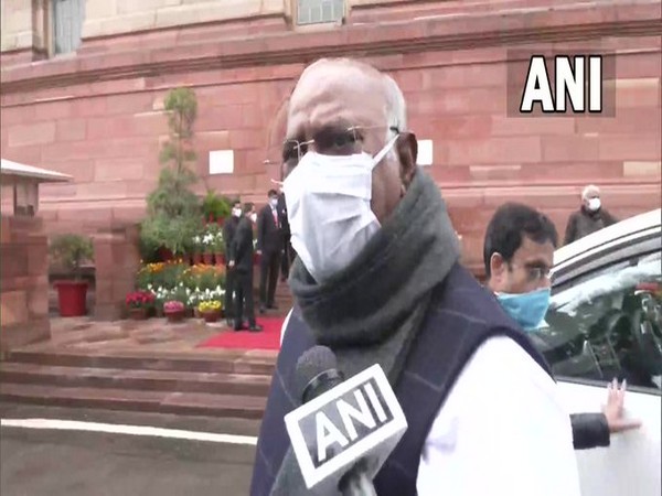 Leader of Opposition in Rajya Sabha Mallikarjun Kharge (Photo/ANI)