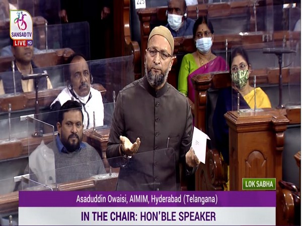 AIMIM MP Asaduddin Owaisi (Photo credit: Sansad TV)