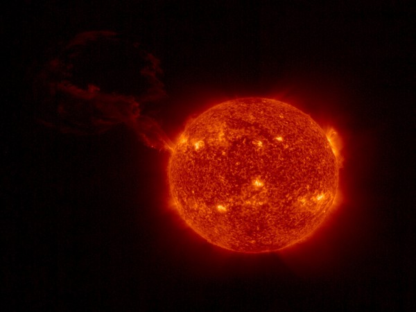 The solar eruption captured by the solar orbiter (Photo/@ESASolarOrbiter)