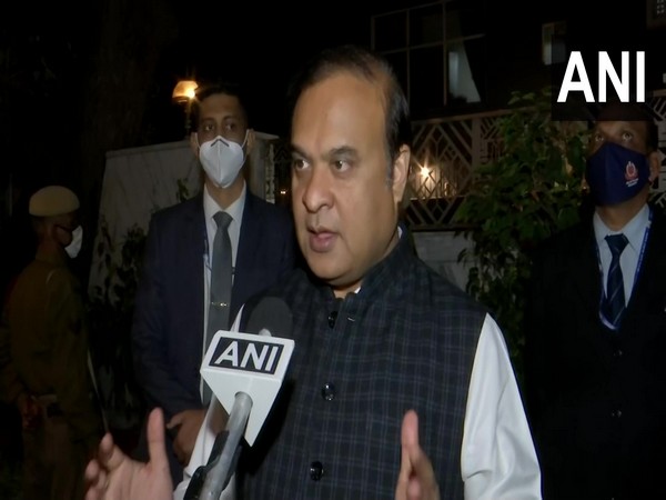 Assam CM Himanta Biswa Sarma spaeking to ANI. (Photo/ANI)