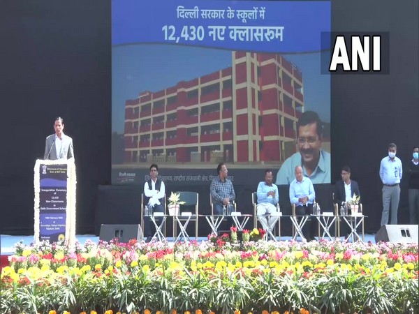Delhi Chief Minister Arvind Kejriwal inaugurates 12,430 new smart classrooms in 240 government schools. (Photo/ANI)