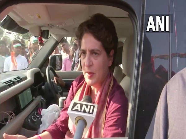 Congress General Secretary Priyanka Gandhi Vadra in Rae Bareli (Photo/ANI)