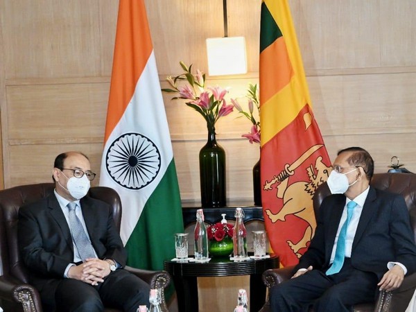 Foreign Secretary Harsh Vardhan Shringla called on the visiting Sri Lankan Foreign Minister GL Peiris