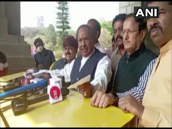 Karnataka Minister KS Eshwarappa in Bengaluru (Photo/ANI)