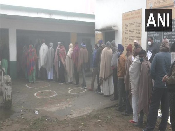 Voting for the first phase of the Uttar Pradesh Assembly elections began at 7:00 am (Photo/ANI)