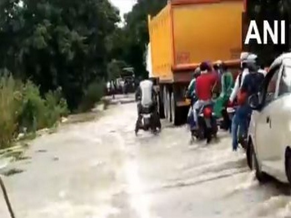 Visuals from Moradabad-Tehri bypass road (Photo/ANI)