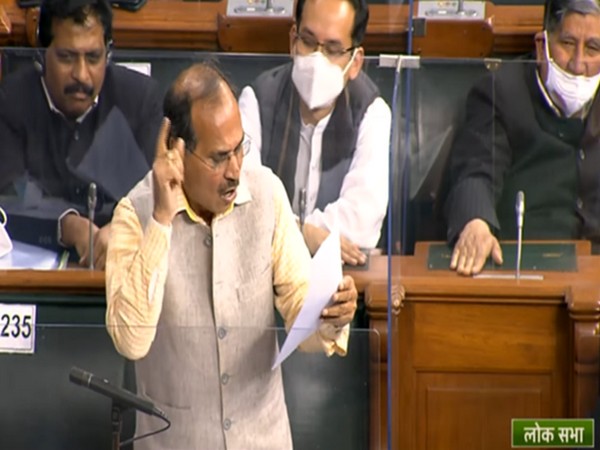 Congress MP AR Chowdhury in Lok Sabha (Photo/ANI)