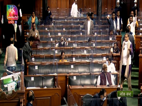 Visuals from Lok Sabha