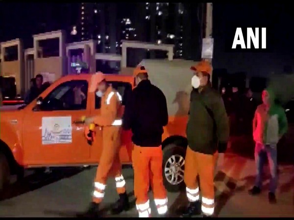 NDRF team reaches roof collapse site in Haryana's Gurugram