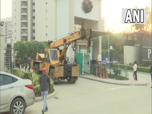 Visual from Chintels Paradiso housing complex in Gurugram's Sector 109 (Photo/ANI)