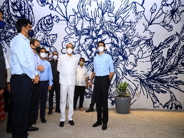 Aaditya Thackeray showing development works under BMC's tactical urbanism to Maharashtra Deputy Chief Minister Ajit Pawar