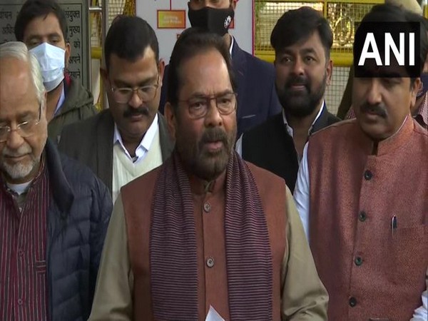 Union Minister Mukhtar Abbas Naqvi (Photo/ANI)