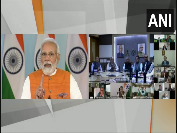 PM Modi addresses post-budget webinar on 'Technology Enabled Development' in India.