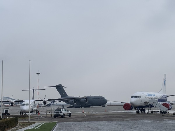 6 flights today in Bucharest, Romania carrying over 1200 Indian students back to India. (Pic credit: Jyotiraditya M Scindia)