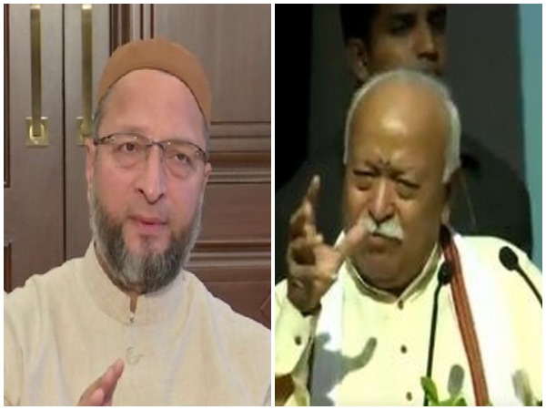 AIMIM chief Asaduddin Owaisi and RSS chief Mohan Bhagwat (File photo)