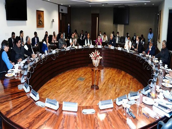 Visuals from the Consultative Committee of Parliament on External Affairs at the Ministry of External Affairs. (Photo credit: Twitter@DrSJaishankar)