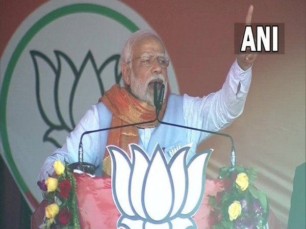 Prime Minister Narendra Modi in Chandauli, Uttar Pradesh (Photo/ANI)