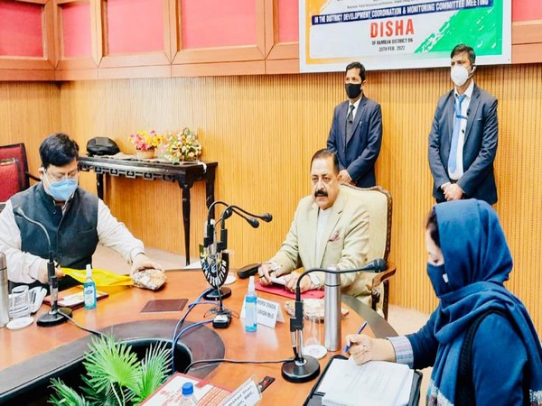 Dr Jitendra Singh chairing the DISHA meeting. (Source: Twitter)