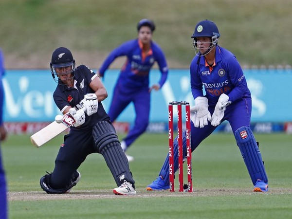 New Zealand in action against India (Photo/ ICC Twitter)