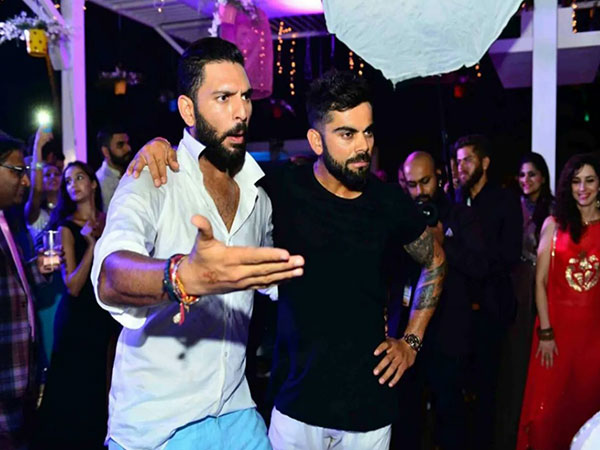 Yuvraj Singh and Virat Kohli (Photo/ Virat Kohli Twitter)