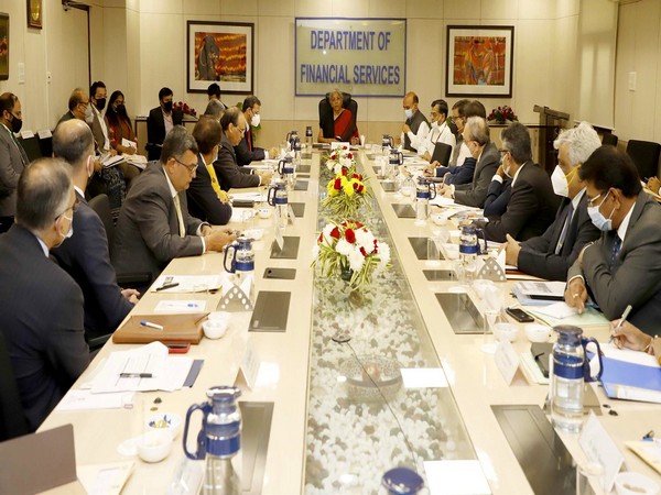 Union Finance Minister Nirmala Sitharaman chairing a meeting with representatives from travel, tourism and hospitality sectors.